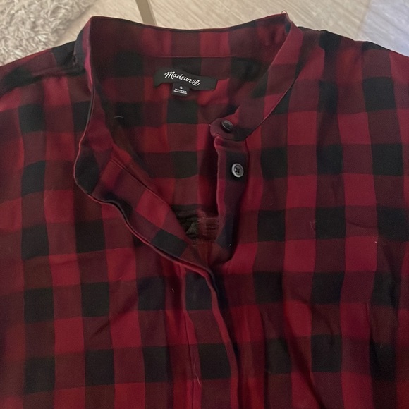 Madewell plaid button up shirt size small - Picture 2 of 4